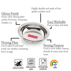 Stainless Steel Snack Bowl Set, Small Steel Bowls, 270 ml, Set of 3