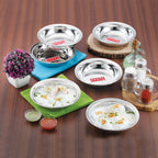 Stainless Steel Snack Bowl Set, Small Steel Bowls, 270 ml, Set of 12