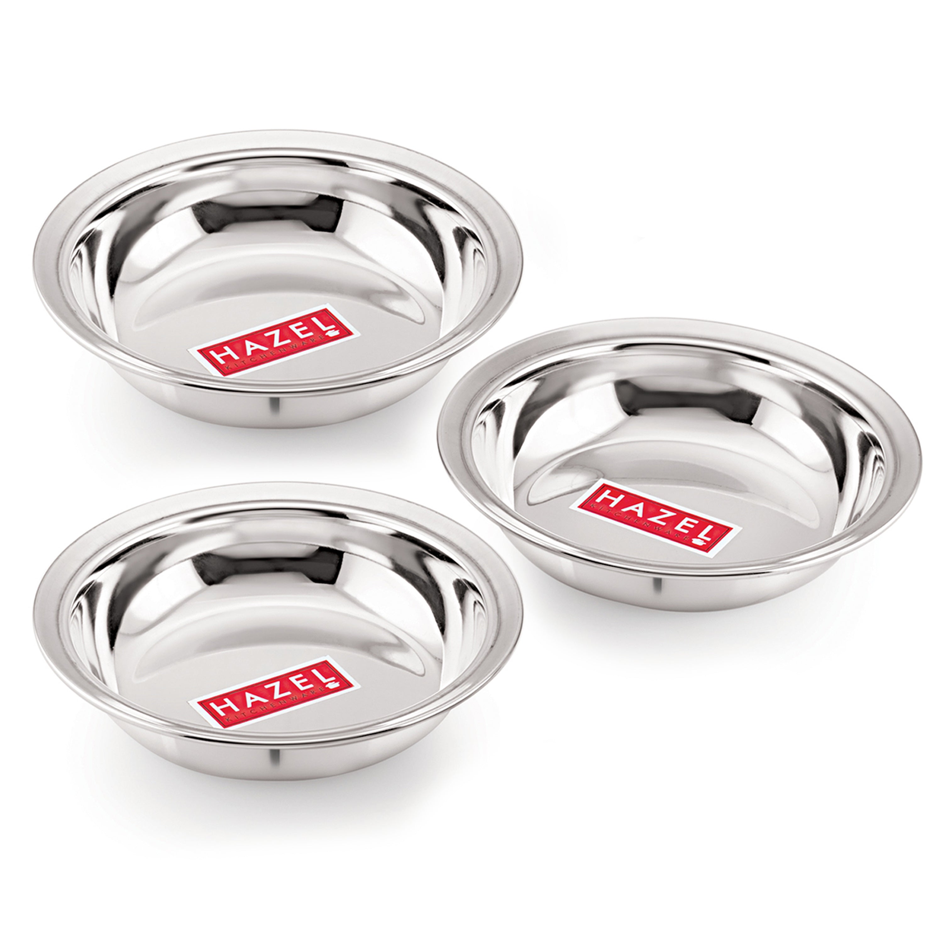 Stainless Steel Snack Bowl Set, Small Steel Bowls, Set of 3, 420 ml