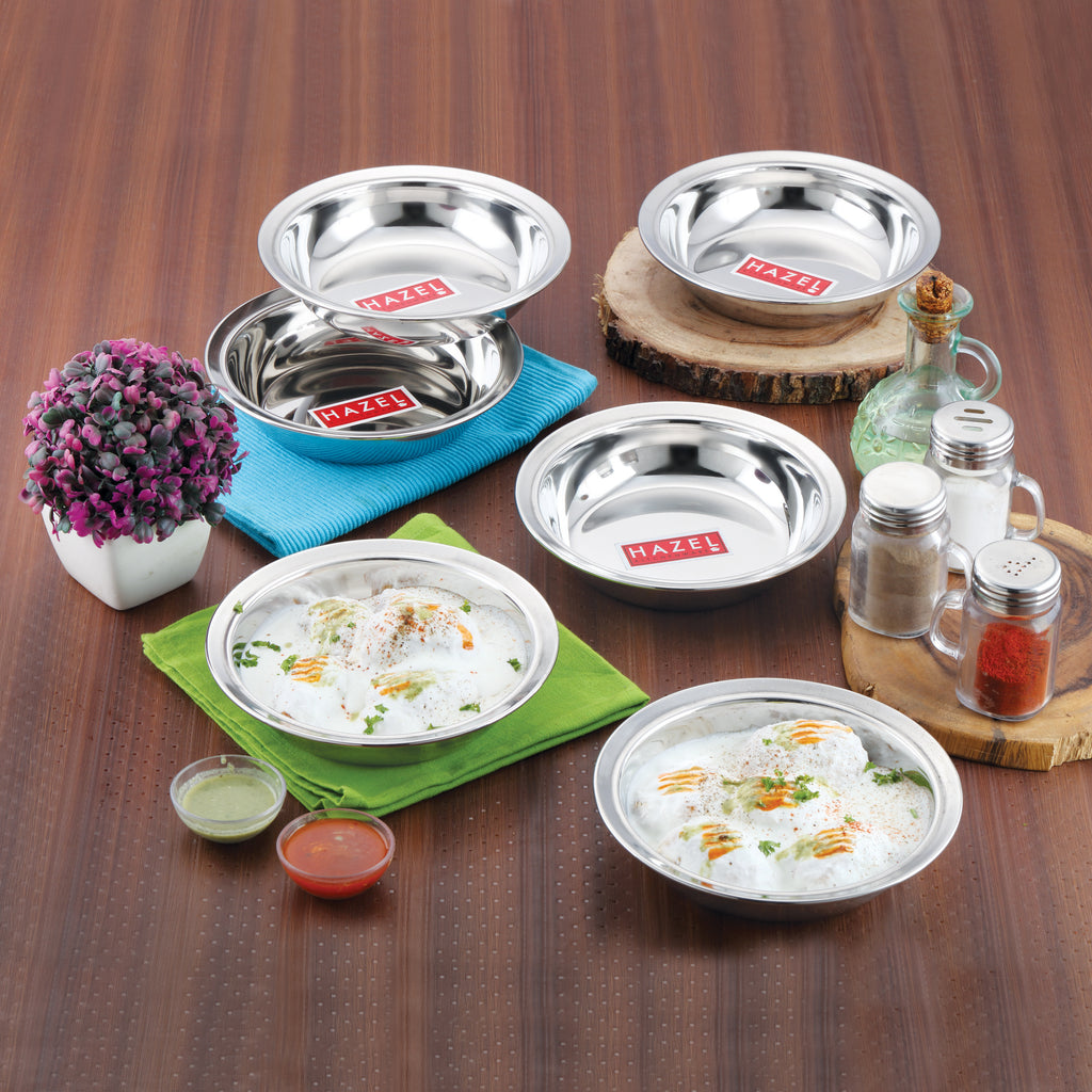 Stainless Steel Snack Bowl Set, Small Steel Bowls, Set of 12, 420 ml