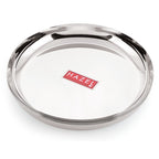 Stainless Steel Dinner Plate Set, Lunch Plates, 25 cm, Set of 6