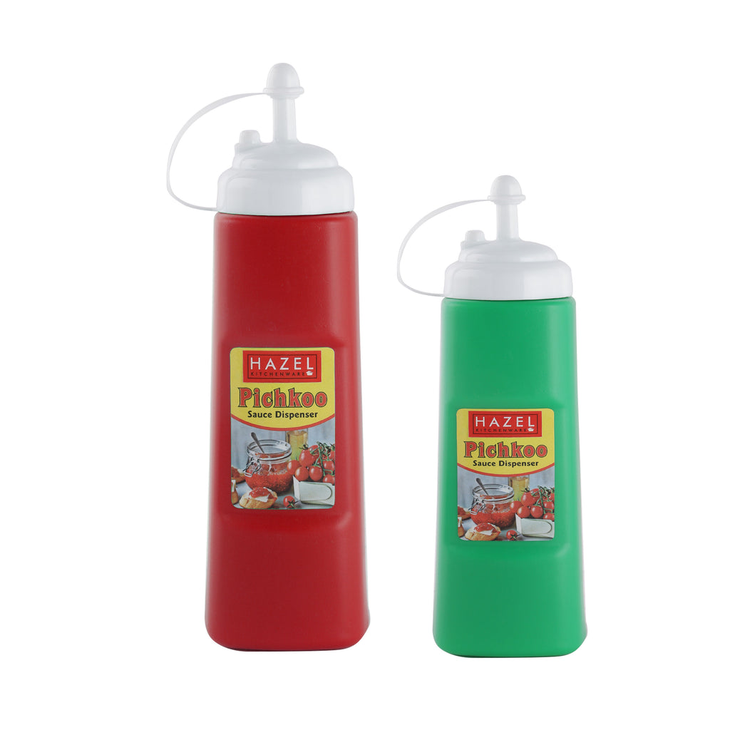 Sauce Squeeze Bottle Set | Chutney Ketchup Bottles, 430 & 560 ML, Set of 2