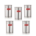 Stainless Steel Airtight Container, Kitchen Storage, Set of 5, 800 ml
