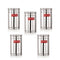 Stainless Steel Airtight Container, Kitchen Storage, Set of 5, 800 ml