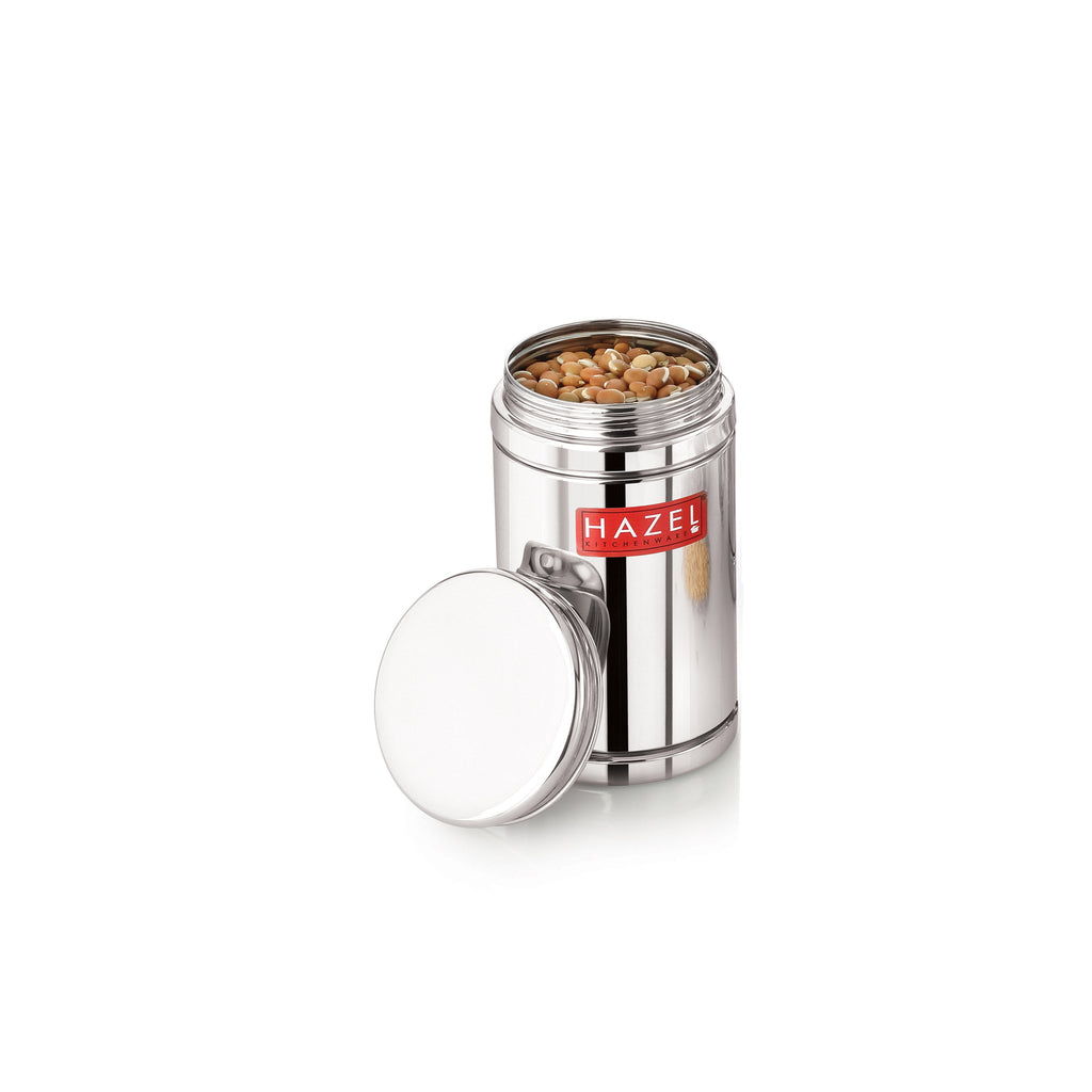 Stainless Steel Airtight Container, Kitchen Storage, Set of 5, 800 ml