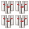 Stainless Steel Airtight Container, Kitchen Storage, Set of 12, 800 ml