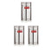 Stainless Steel Storage Container Set, Airtight Jars, 1200 ml, Set of 3