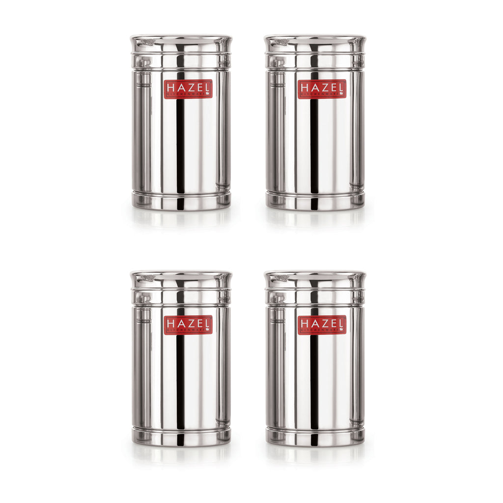 Airtight Stainless Steel Kitchen Storage Containers - 1200ml, Set of 4
