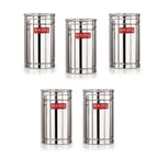 Airtight Stainless Steel Kitchen Storage Containers - 1200ml, Set of 5