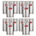 Airtight Stainless Steel Kitchen Storage Containers - 1200ml, Set of 12