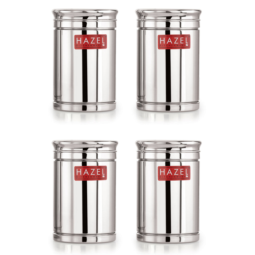 Steel Kitchen Storage Container Set, Airtight, 1800 ml, Set of 4