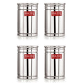 Steel Kitchen Storage Container Set, Airtight, 1800 ml, Set of 4