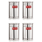 Steel Kitchen Storage Container Set, Airtight, 1800 ml, Set of 4