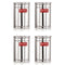 Steel Kitchen Storage Container Set, Airtight, 1800 ml, Set of 4