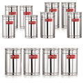 Airtight Stainless Steel Storage Container Set of 12 (800ml 1200ml 1800ml)