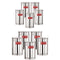 Steel Kitchen Storage Container Set of 10, Kitchen Canisters 800ml & 1800ml