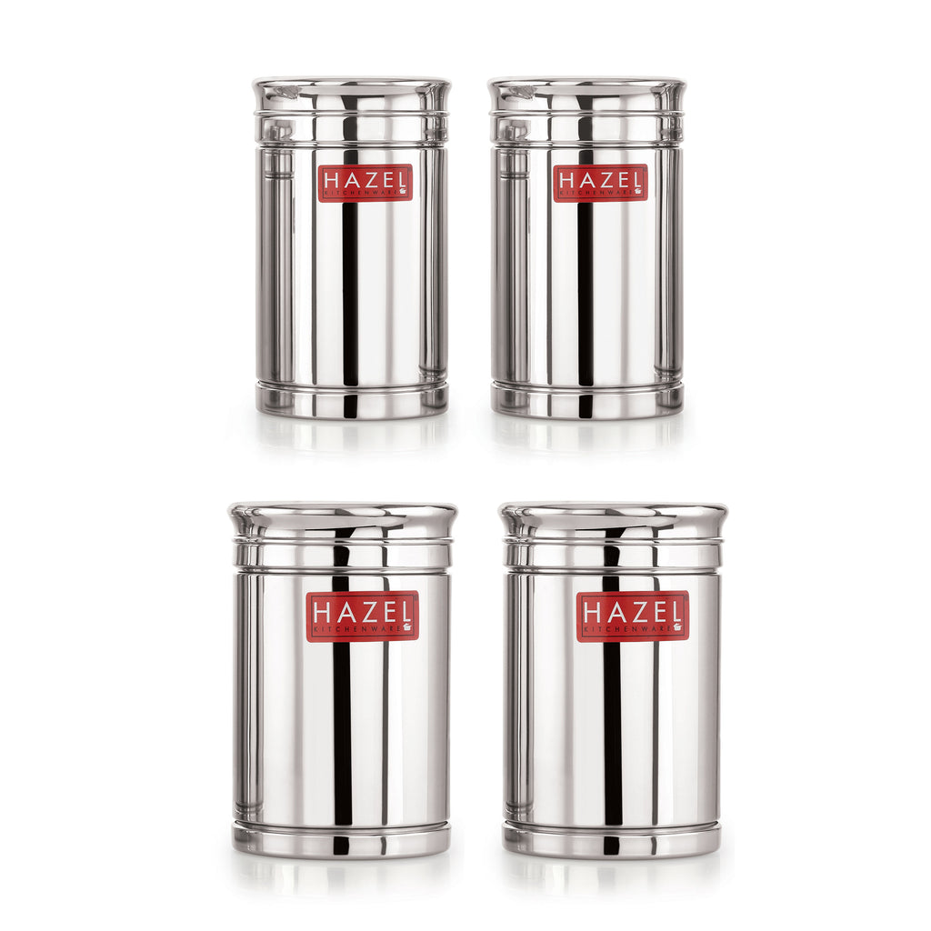 Stainless Steel Storage Container Combo Set of 4, 1200 ml 1800 ml