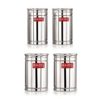 Stainless Steel Storage Container Combo Set of 4, 1200 ml 1800 ml