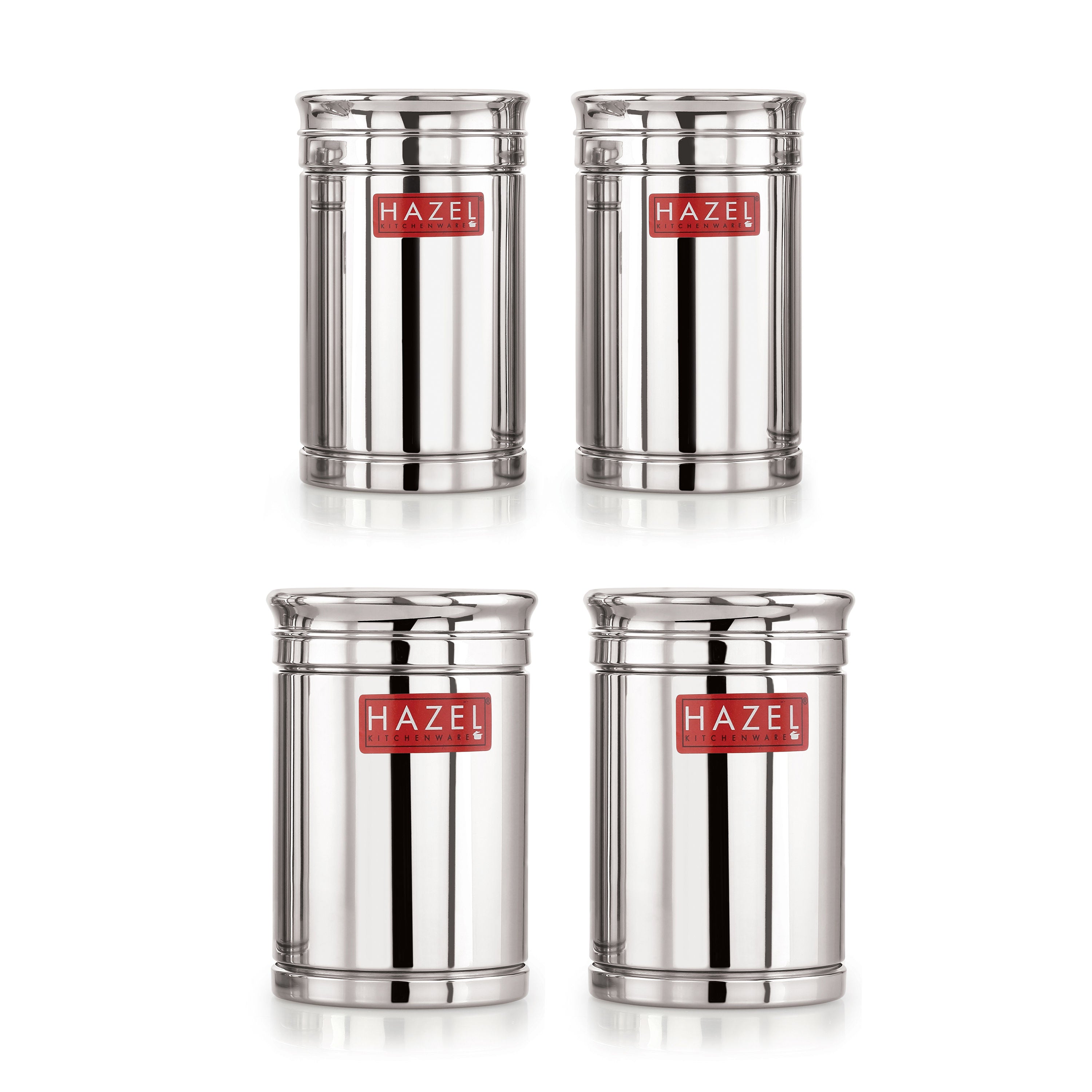 Stainless Steel Storage Container Combo Set of 4, 1200 ml 1800 ml