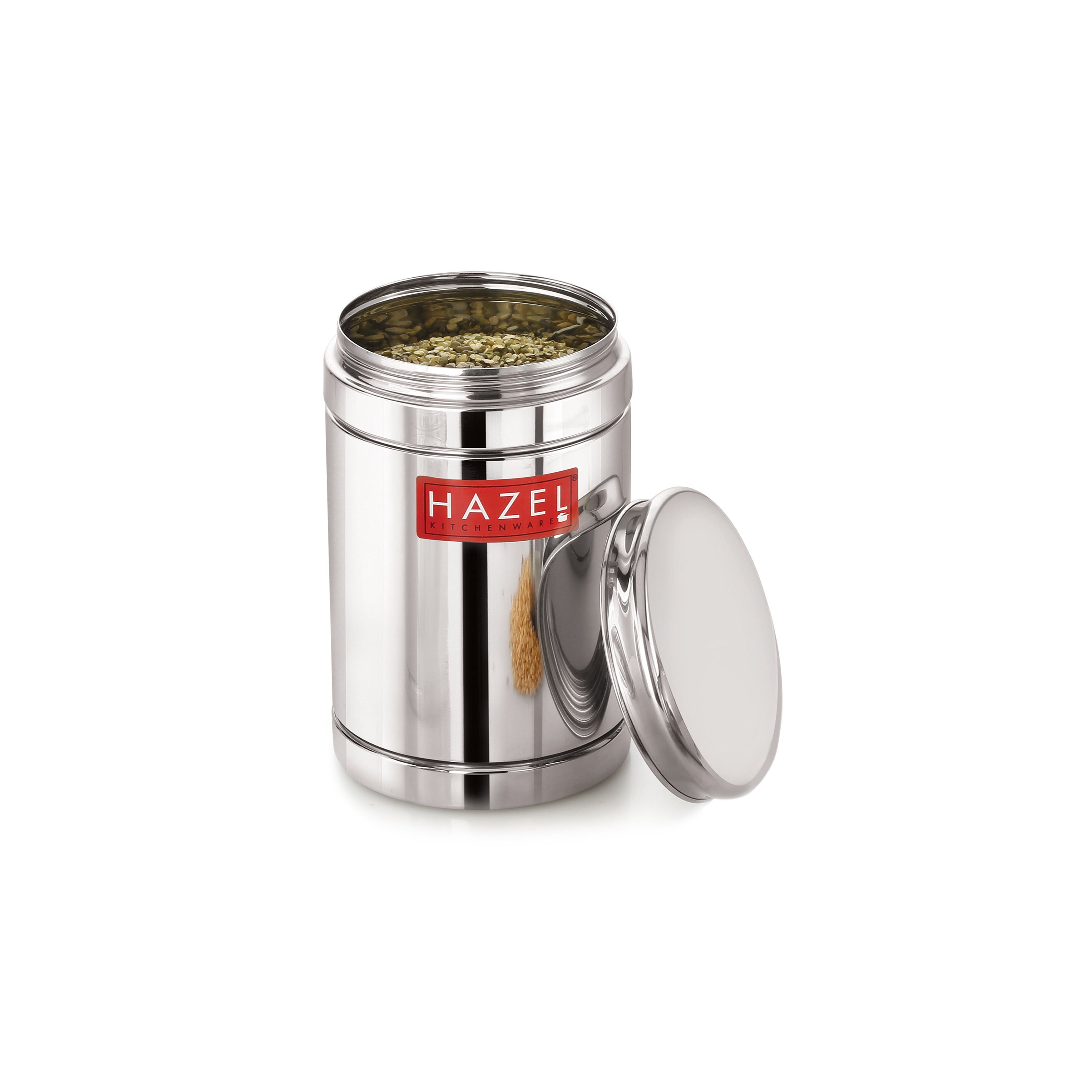 Steel Storage Container Set of 10, Kitchen Boxes, 1200ml & 1800ml