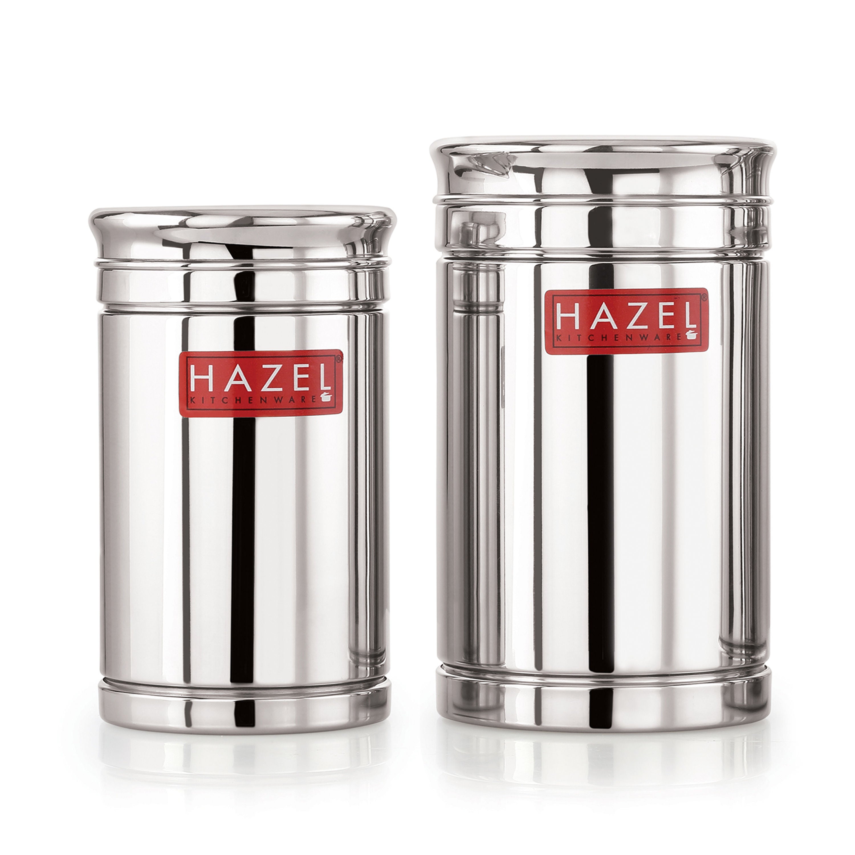 Airtight Stainless Steel Storage Container Set of 2 (800ml 1200ml)