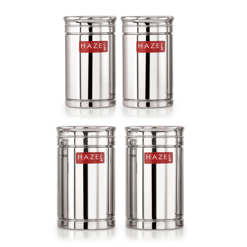 Airtight Stainless Steel Storage Container Set of 4 (800ml 1200ml)