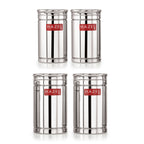 Airtight Stainless Steel Storage Container Set of 4 (800ml 1200ml)