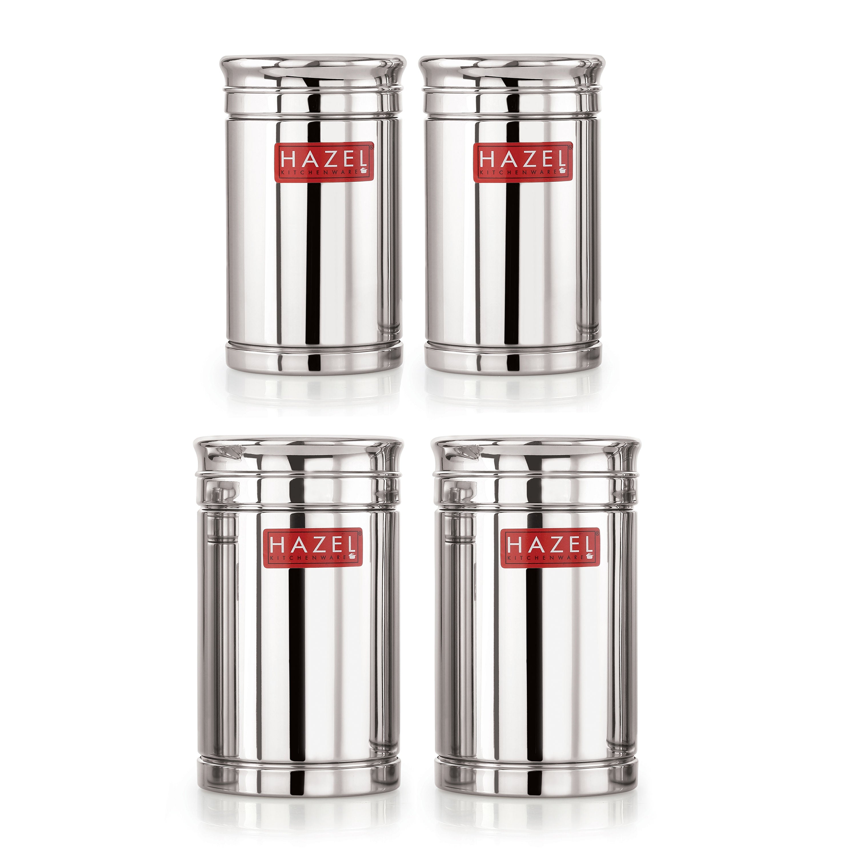 Airtight Stainless Steel Storage Container Set of 4 (800ml 1200ml)