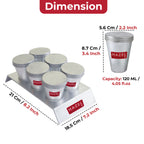 Aluminium Kulfi Mould with Stand, 120 ml, Set of 6