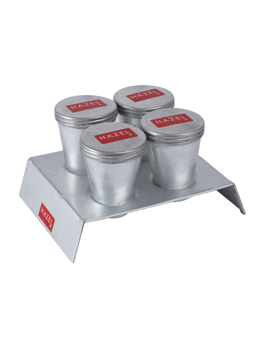 Aluminium Kulfi Mould Set of 4 with Stand, Reusable Ice Cream Maker