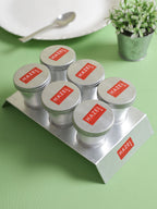 Aluminium Kulfi Mould Set with Stand, Ice Cream Popsicle Maker, Set of 6