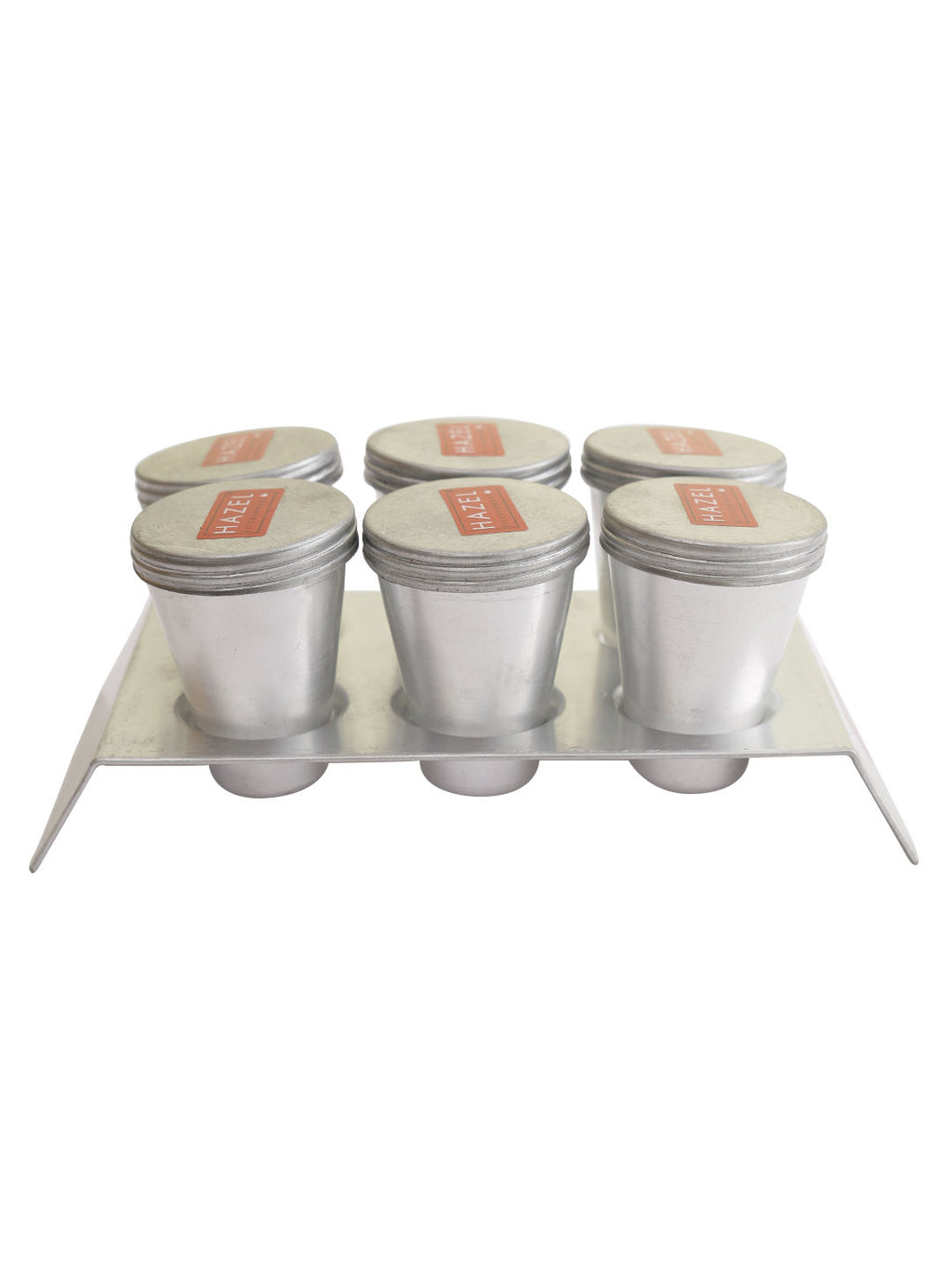 Aluminium Kulfi Mould Set with Stand, Ice Cream Popsicle Maker, Set of 6