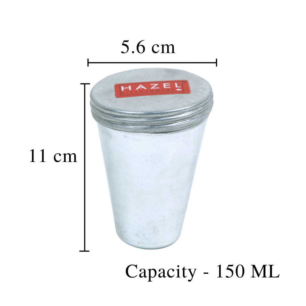 Aluminium Kulfi Mould Set of 4 with Lid, Reusable Ice Cream Moulds