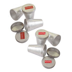 Aluminium Kulfi Mould Set of 6 with Lid, Reusable Ice Cream Popsicle Mould