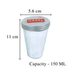 Aluminium Kulfi Mould Set of 6 with Lid, Reusable Ice Cream Popsicle Mould