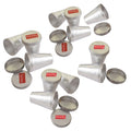 Aluminium Kulfi Mould Set of 12 with Lid, Reusable Ice Cream Popsicle Moulds
