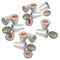Aluminium Kulfi Mould Set of 12 with Lid, Reusable Ice Cream Popsicle Moulds