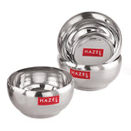 Stainless Steel Serving Bowl Set of 3, Steel Katori Set, 100 ml
