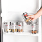Stainless Steel See-Through Fridge Storage Containers Set of 2, 400 ml