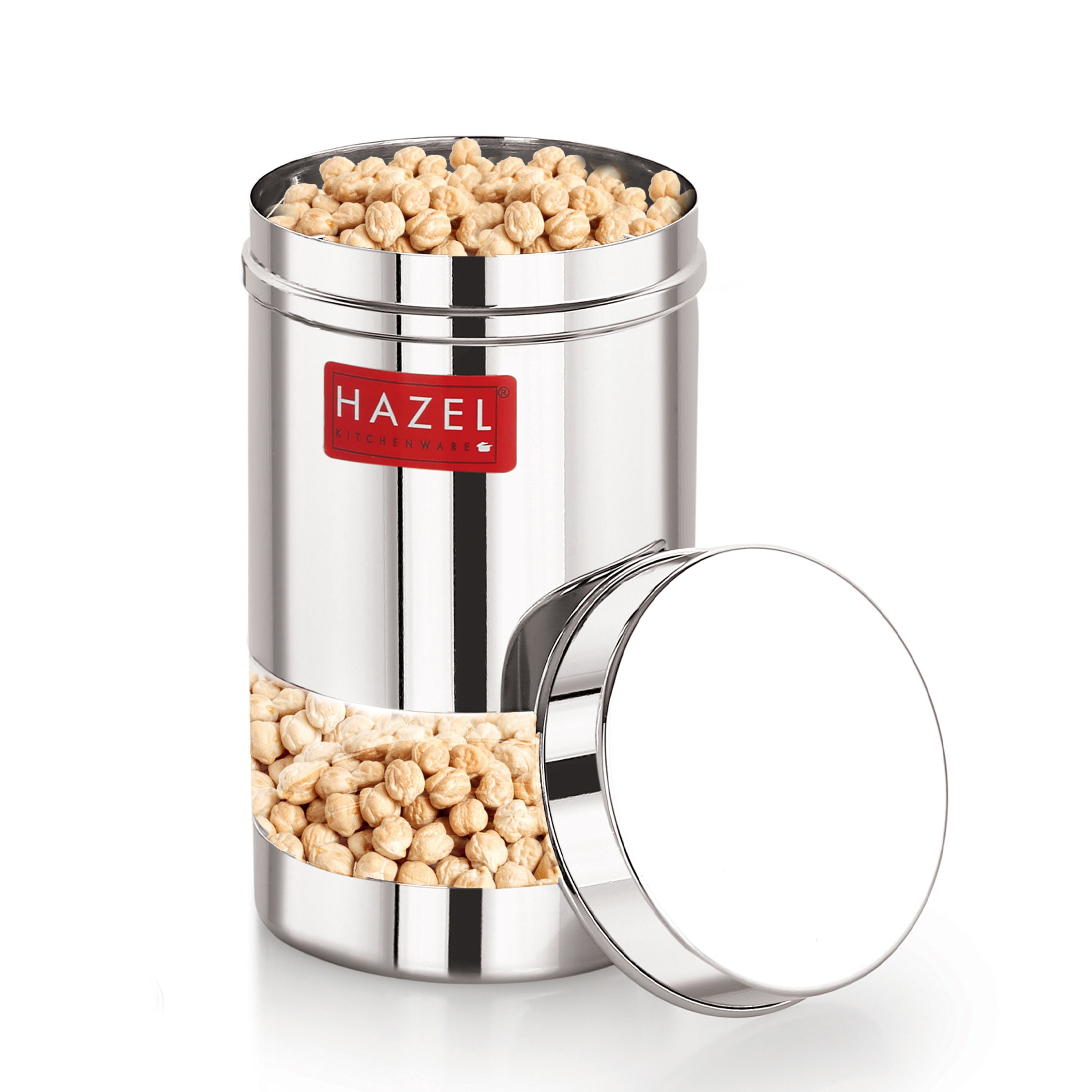 Stainless Steel Airtight Kitchen Storage Containers Set of 4, 400 ml
