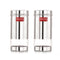 Stainless Steel See Through Storage Containers, Set of 2, 500 ml, Silver