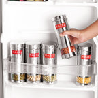Stainless Steel Airtight Transparent Slim Container Set of 6, 600 ml