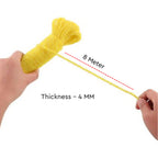 Nylon Clothesline Rope Set of 2, 4mm Clothes Drying Rope, 8 Meter, Multicolor