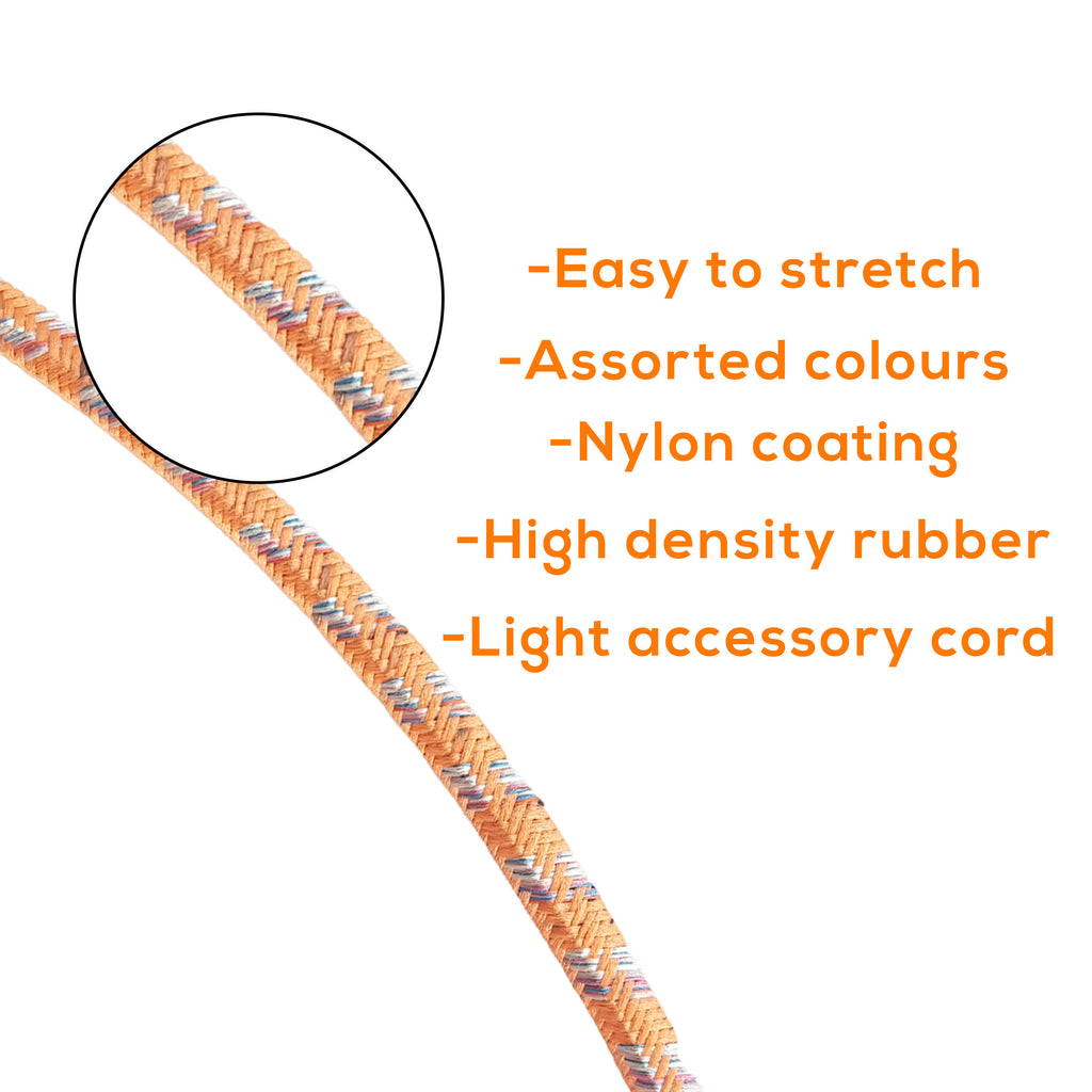 Nylon Elastic Luggage Rope with Hooks, Set of 2, 1.5m & 3m