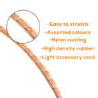 Nylon Elastic Luggage Rope with Hooks, Set of 2, 1.5m & 3m