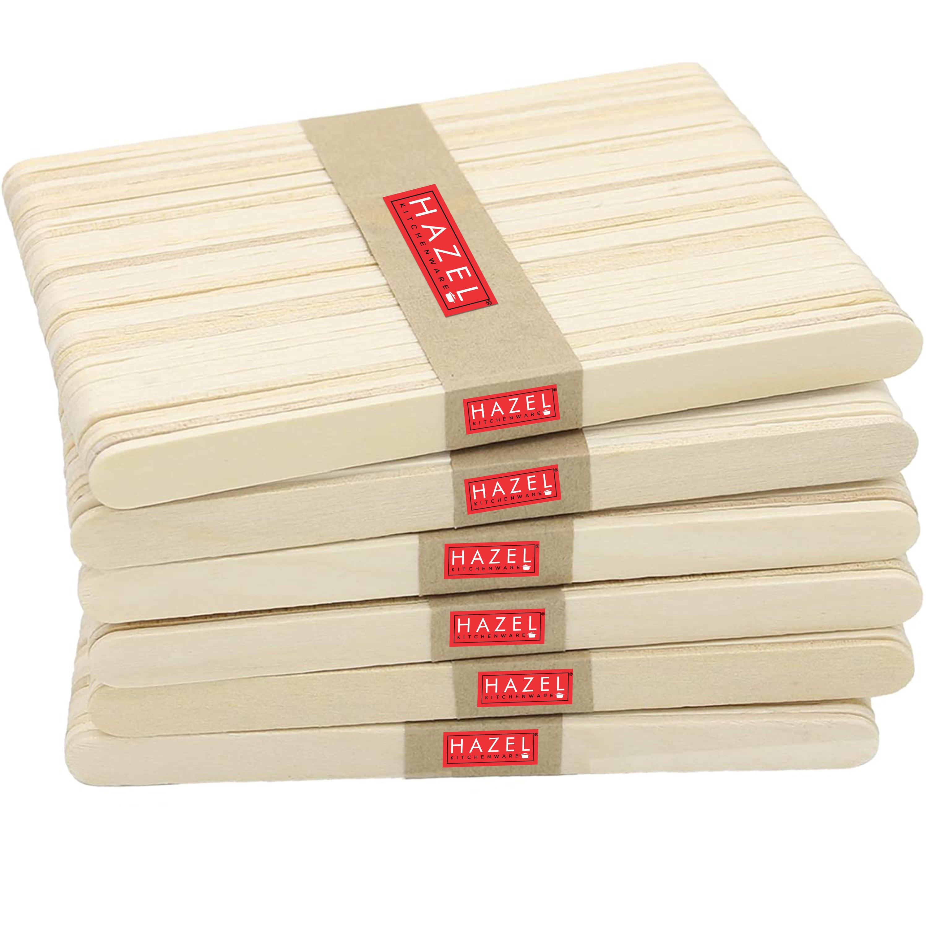 Wooden Ice Cream Sticks, Popsicle Craft Sticks for DIY & Art, 600 pcs