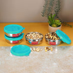 Mini Steel Containers – 90 ML (Set of 4) |Tiffin Box