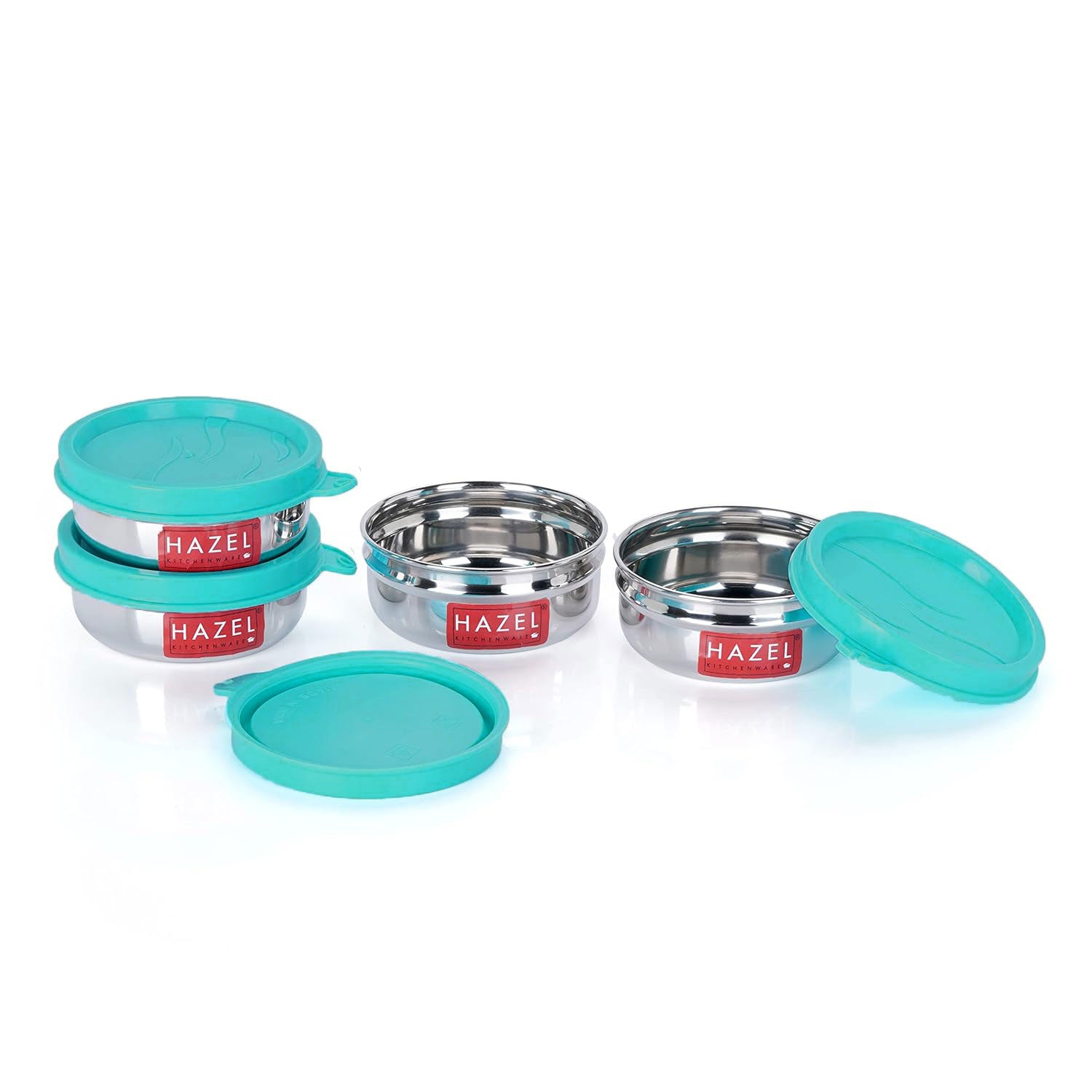Mini Steel Containers – 90 ML (Set of 4) |Tiffin Box