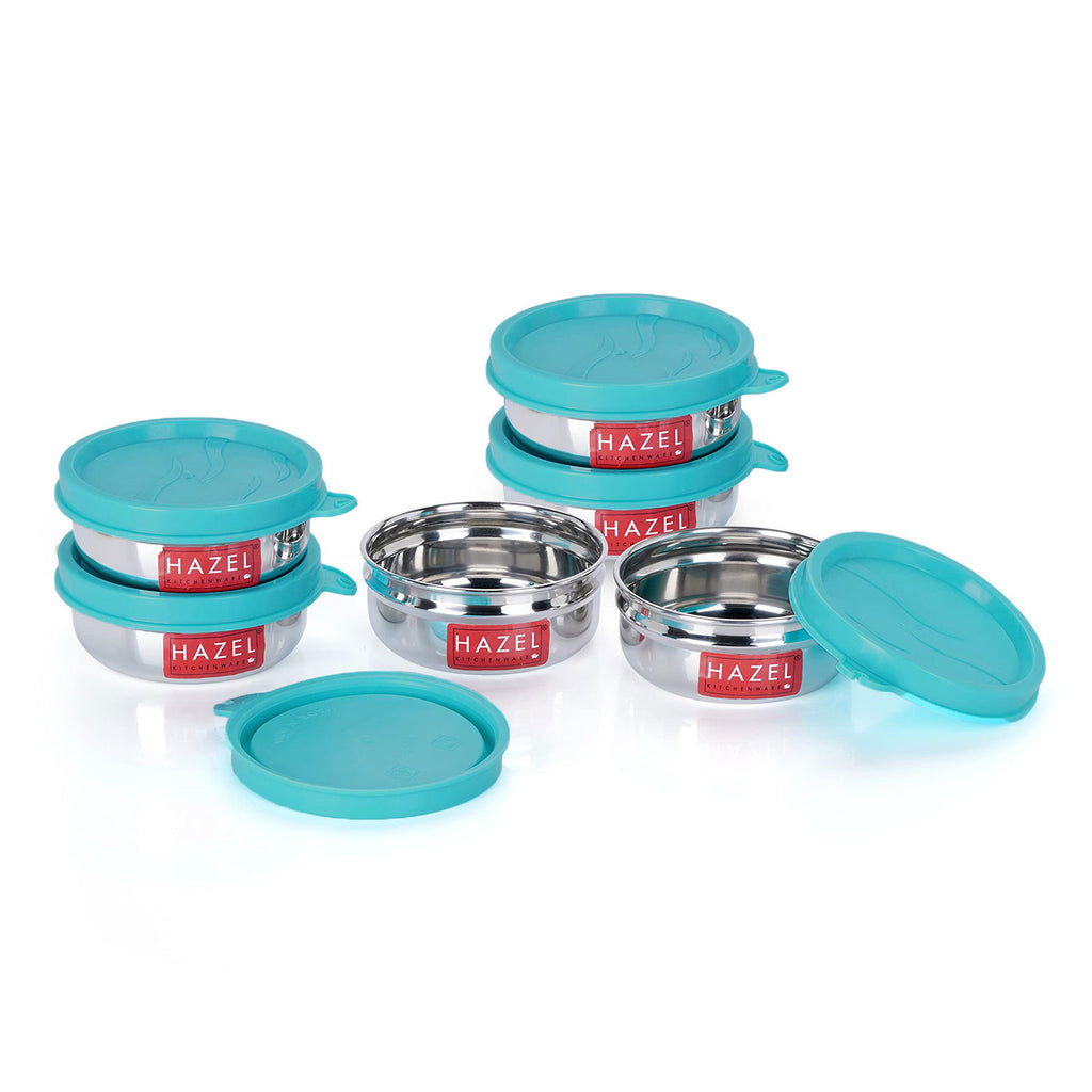 Mini Steel Containers – 90 ML (Set of 6) |Tiffin Box