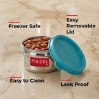 Airtight Steel Containers – 150 ML (Set of 6) |Kitchen Storage Box